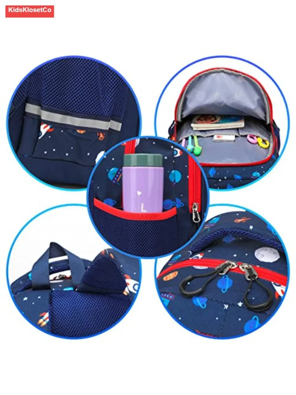 Kids Backpack with Lunch Bag and Pencil Case - Lightweight School Book Bag Set
